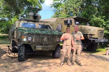 Vehicules Blindes Chinois Reperes Region Donetsk Ukraine