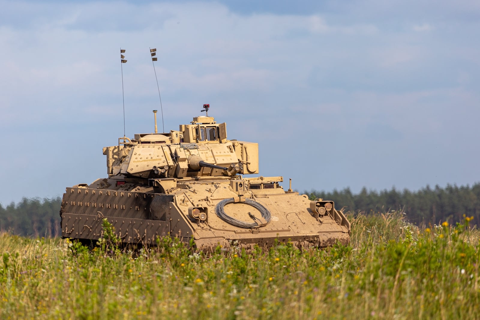 Le char Bradley, fleuron de l’assistance militaire américaine