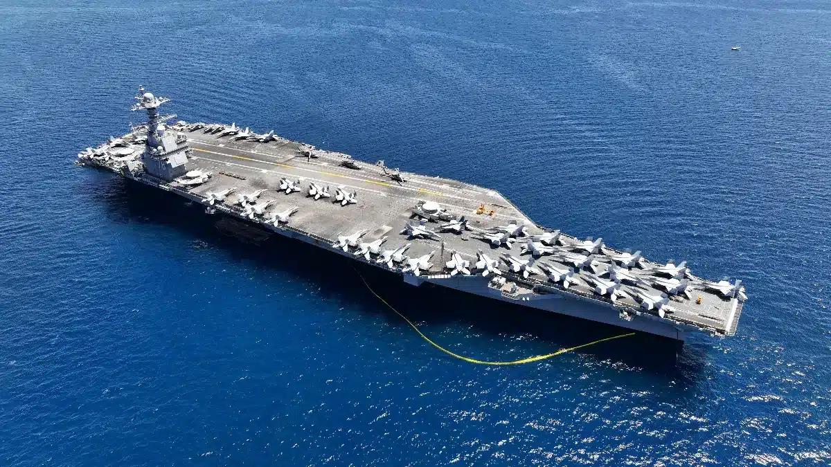 USS Gerald R. Ford : le fleuron américain testé jusqu’à la limite… et ça inquiète