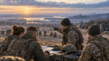 En cas de cessez-le-feu en Ukraine, une force multinationale pourrait aider à former et rééquiper l’armée ukrainienne. Le déploiement reste conditionnel. ChatGPT
