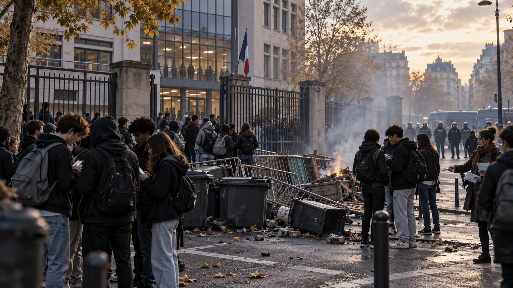 Blocus des lycées : les lanceurs de balles de défense en question