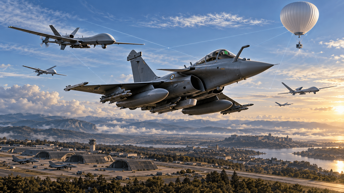 Rafale F5, drones de combat, ballons stratosphériques : l’Armée de l’Air accélère sa modernisation face aux nouvelles menaces et prépare le combat aérien de demain. ChatGPT