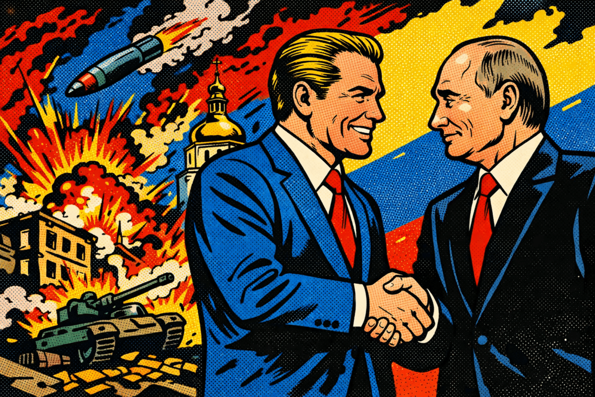 Kyiv sous les bombes pendant que Witkoff serre la main de Poutine